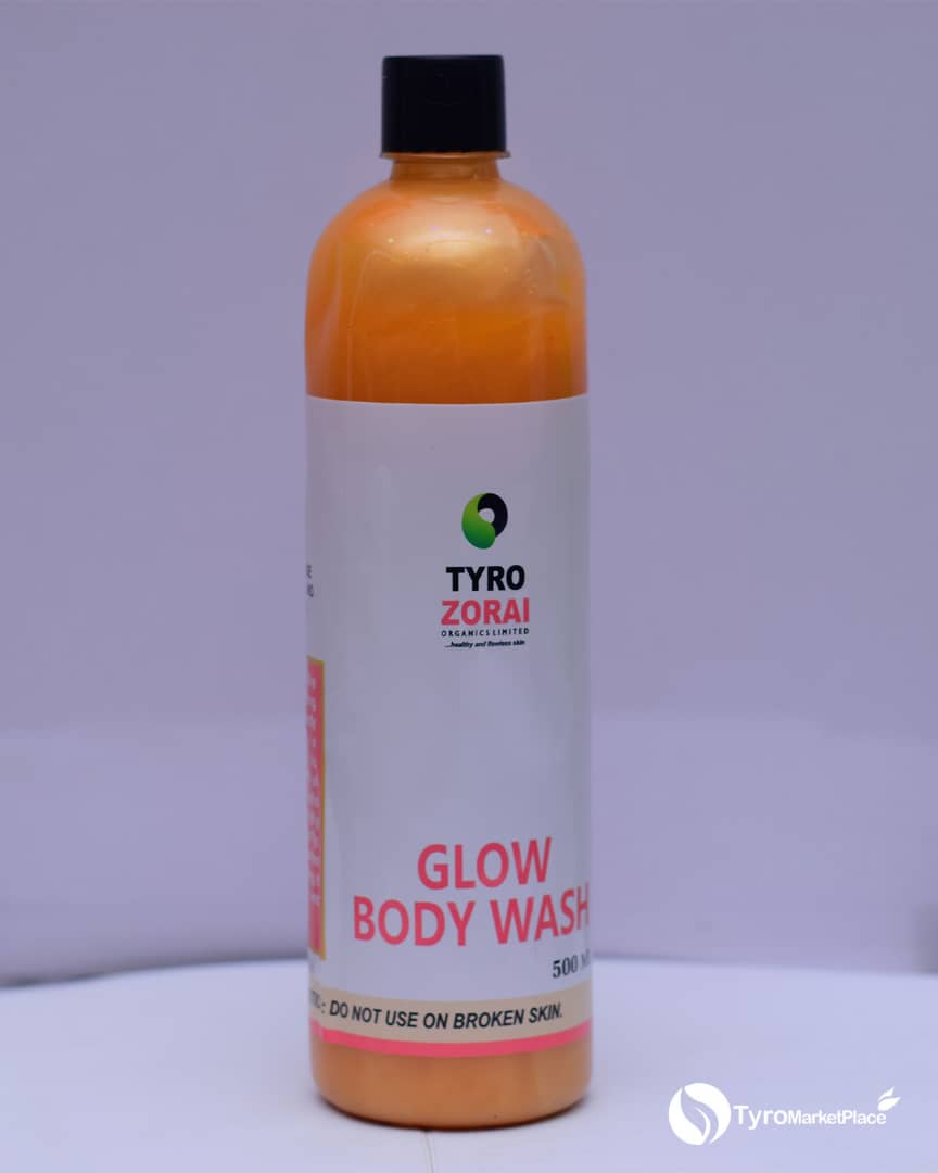 Exfoliating glow body wash